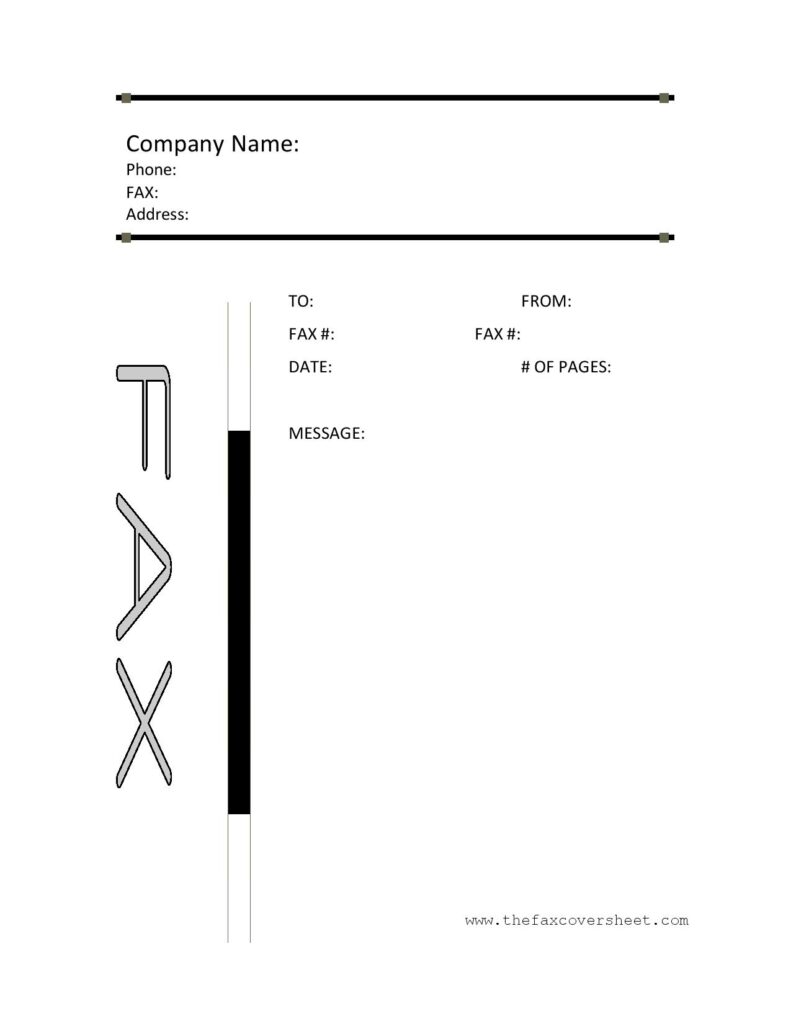 Printable Downloadable Printable Fax Cover Sheet Template Word Ready To Use Today - 948ner8